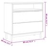 vidaXL Kommode FLAM 80x40x80 cm heltre furu