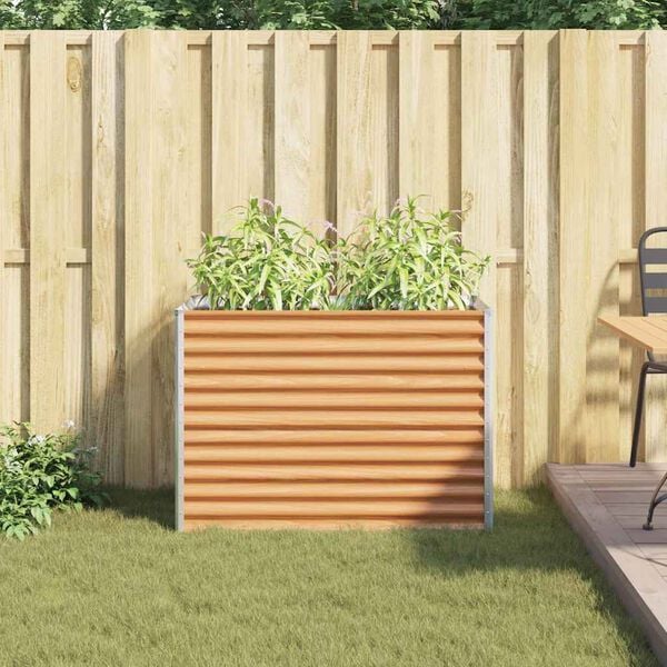 vidaXL H&oslash;ybed Lys Brun 98 x 50 x 68 cm Galvanisert St&aring;l