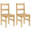 vidaXL Spisestoler 2 stk PANAMA 40x46x90 cm heltre furu