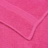 vidaXL Badehåndklær FROGN 10 stk rosa 100x150 cm 360 gsm