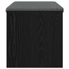 vidaXL Gangbenk med pute Svart Eik 83 x 38 x 40 cm
