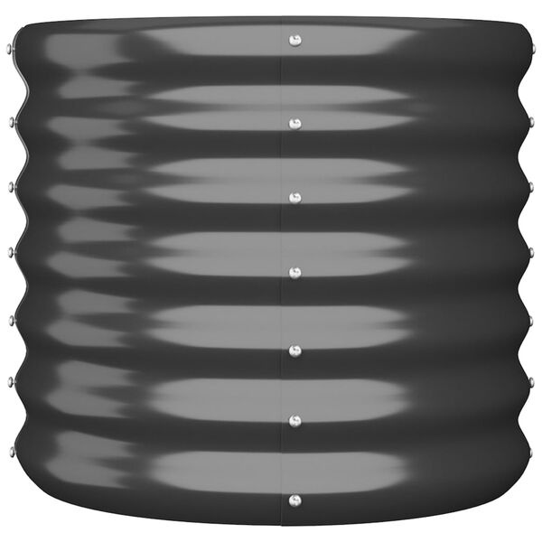 vidaXL Plantekasse galvanisert stål 40x40x36 cm antrasitt