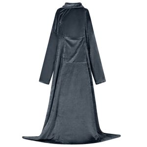 vidaXL Teppe-hettegenser Marinebl&aring; F Flanell