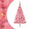 vidaXL Kunstig Forh&aring;ndsopplyst Juletre med 150 LED Rosa 120 cm PVC