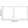 vidaXL Klar presenning med maljer 2x8 m PVC