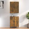 vidaXL Highboard r&oslash;kt eik 70x34x180 cm konstruert tre
