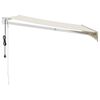vidaXL Automatisk uttrekkbar markise kremhvit 3x2,5 m