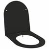 vidaXL Toalettsete Svart 47 x 36 x 3,4 cm Duroplast