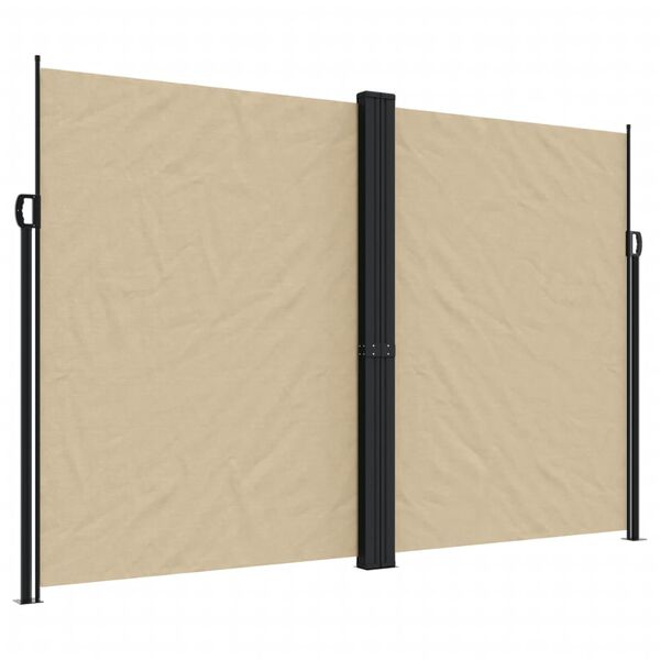 vidaXL Uttrekkbar sidemarkise 220x1200 cm beige