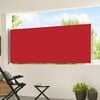 vidaXL Uttrekkbar sidemarkise 120x500 cm r&oslash;d