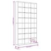 vidaXL CD-skap r&oslash;kt eik 102x23x177,5 cm konstruert tre