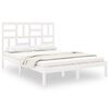 vidaXL Sengeramme hvit heltre 140x190 cm