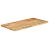 vidaXL Bordplate 110x60x3,8 cm naturlig kant heltre mango
