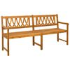 vidaXL Utend&oslash;rs benk 2 -seter 180 x 56 x 90 cm Solid akasietre