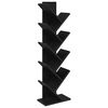 vidaXL Tre Bokhylle 6-Stage 30 x 18 x 100 cm Konstruert tre Svart eik
