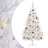 vidaXL Kunstig juletre 180 cm PVC og st&aring;l Hvit