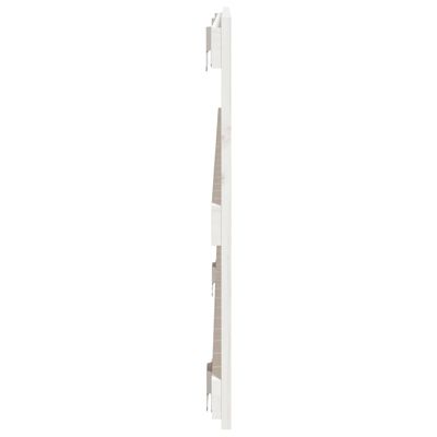 vidaXL Veggmontert sengegavl hvit 127,5x3x60 cm heltre furu