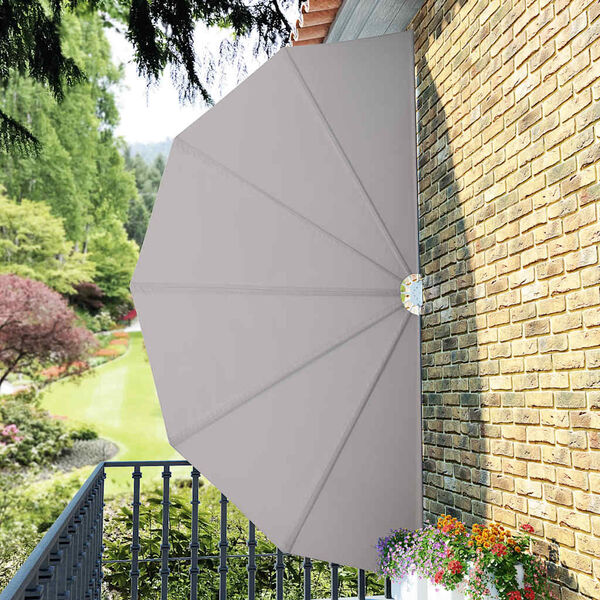vidaXL Sammenleggbar sidemarkise for terrasse krem 200 cm