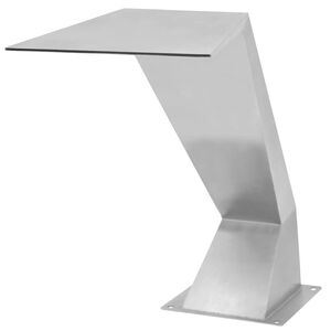 vidaXL Bassengfontene rustfritt st&aring;l 64x30x52 cm s&oslash;lv