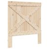 vidaXL Sengeramme med hodegavl 90x200 cm heltre furu