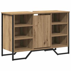 vidaXL Baderomsvaskeskap Artisan Eik 91 x 35 x 60 cm Konstruert tre