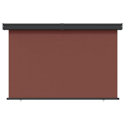 vidaXL Sidemarkise for balkong 170x250 cm brun