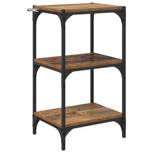 vidaXL Bokskap Gammelt tre 40 x 33 x 70,5 cm Ingeni&oslash;rtre og jern