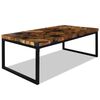 vidaXL Salongbord teak harpiks 110x60x40 cm