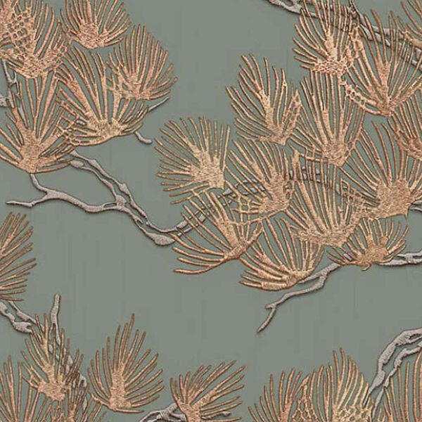 DUTCH WALLCOVERINGS Veggpanel furu gr&oslash;nn