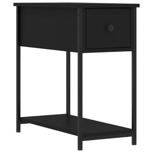 vidaXL Nattbord svart 30x60x60 cm konstruert tre