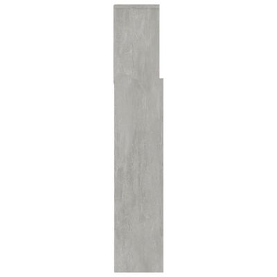 vidaXL Sengegavlskap betonggrå 180x19x103,5 cm