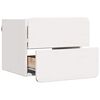 vidaXL Nattbord med skuff 2 pcs Hvit 39 x 34 x 33 cm Heltre furu