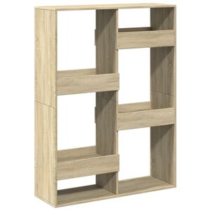vidaXL Bokhylle sonoma eik 100x33x135 cm konstruert tre