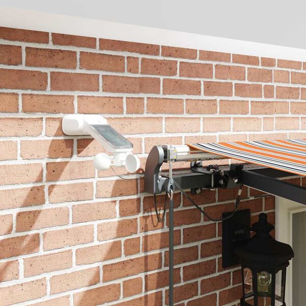 vidaXL Innvendbar Markise Flerfarget 500 &times; 300 cm Stoff og Metall