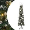 vidaXL Kunstig juletre med 300 LED gr&oslash;nn 180 cm PVC og plast og st&aring;l