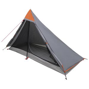 vidaXL Ryggsekk Telt 222 x 85 x 125 cm Gr&aring; og Oransje