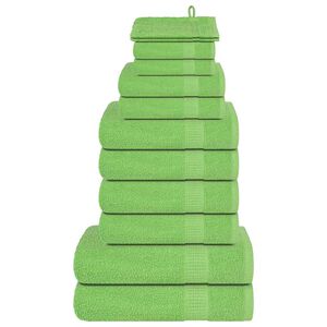 vidaXL 12-delers h&aring;ndklesett FROGN eplegr&oslash;nn 360 gsm