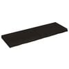 vidaXL Benkeplate til bad m&oslash;rkebrun 120x40x(2-6) cm behandlet heltre