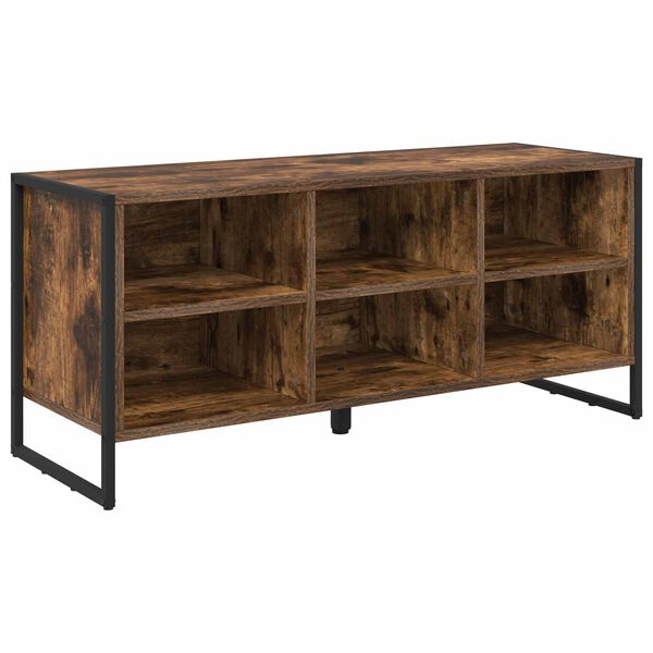 vidaXL Sko Skap med lagring R&oslash;yk Eik 60 x 35 x 44 cm Konstruert tre