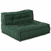 vidaXL Modulsofa 3 pcs gr&oslash;nn stoff