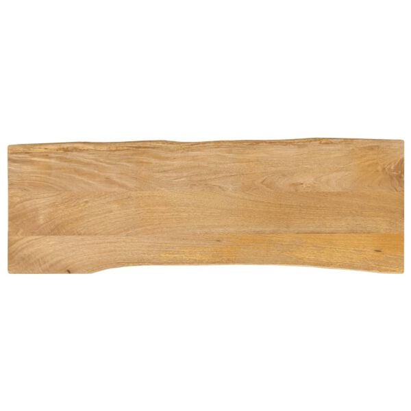 vidaXL Bordplate 140x40x2,5 cm naturlig kant heltre mango