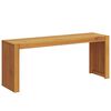 vidaXL benk Olje naturlig 110 x 30 x 45 cm Massivt Teaktre