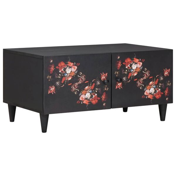 vidaXL Kaffebord Flerfarget 80 x 50 x 40 cm Massiv mango tre