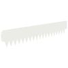 vidaXL Gjerdekant 20 pcs 103 x 20 cm metall Hvit