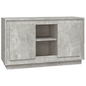 vidaXL Skjenk betonggr&aring; 102x35x60 cm konstruert tre