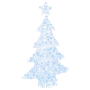 vidaXL Juletre 100 LED-lys Kaldhvit 120 cm Akryl