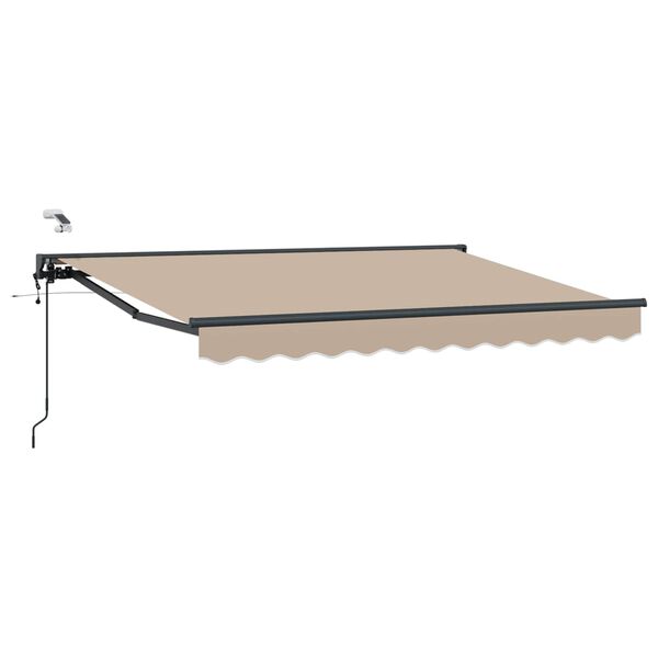 vidaXL Elektrisk Utrekkbar Markise Beige 3,5 x 2,5 m
