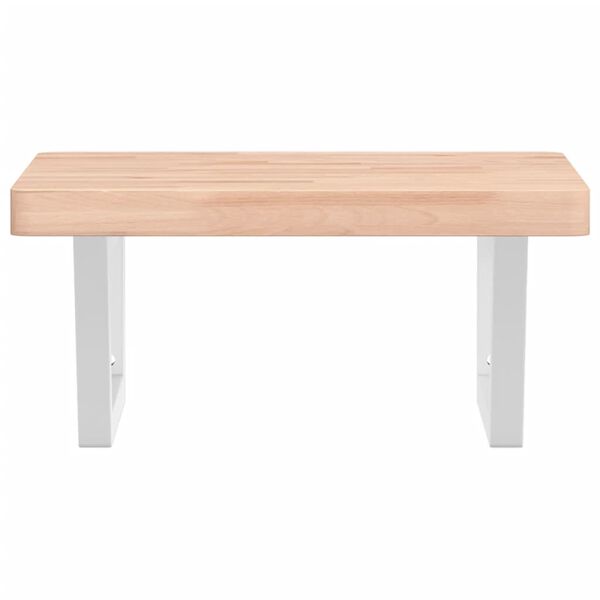 vidaXL Servanthylle veggmontert st&aring;l og heltre b&oslash;ketre