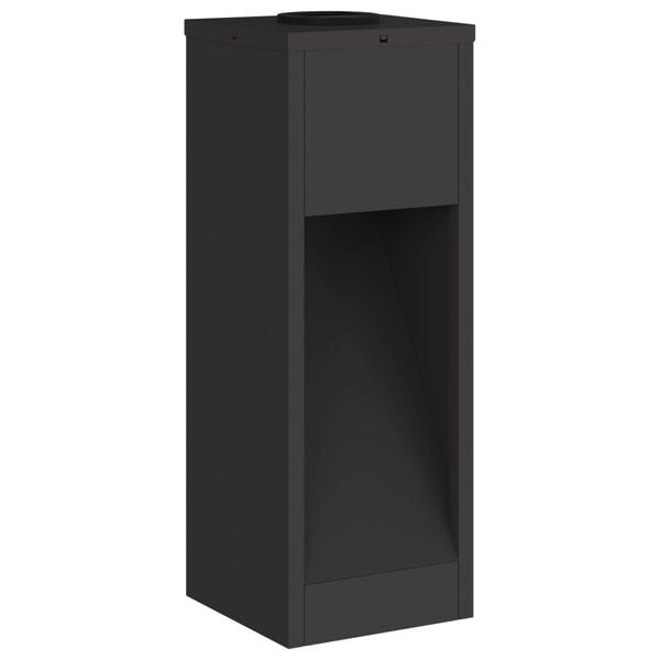 vidaXL Solcelle LED Stibelys 2 pcs Svart Kaldvalset stål