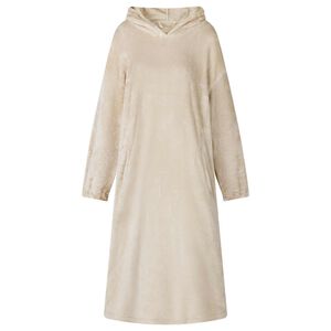 vidaXL Teppe-hettegenser Beige S Flanell